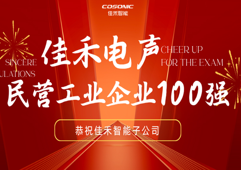 佳禾智能子公司佳禾电声入选2025汉中民营工业企业100强